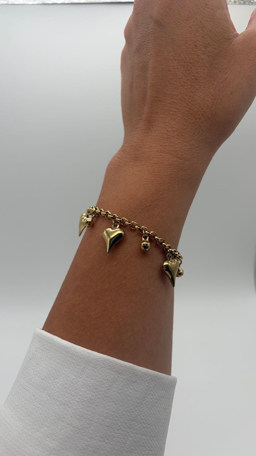 Bracciale 6548 Cuori&Campanellini oro