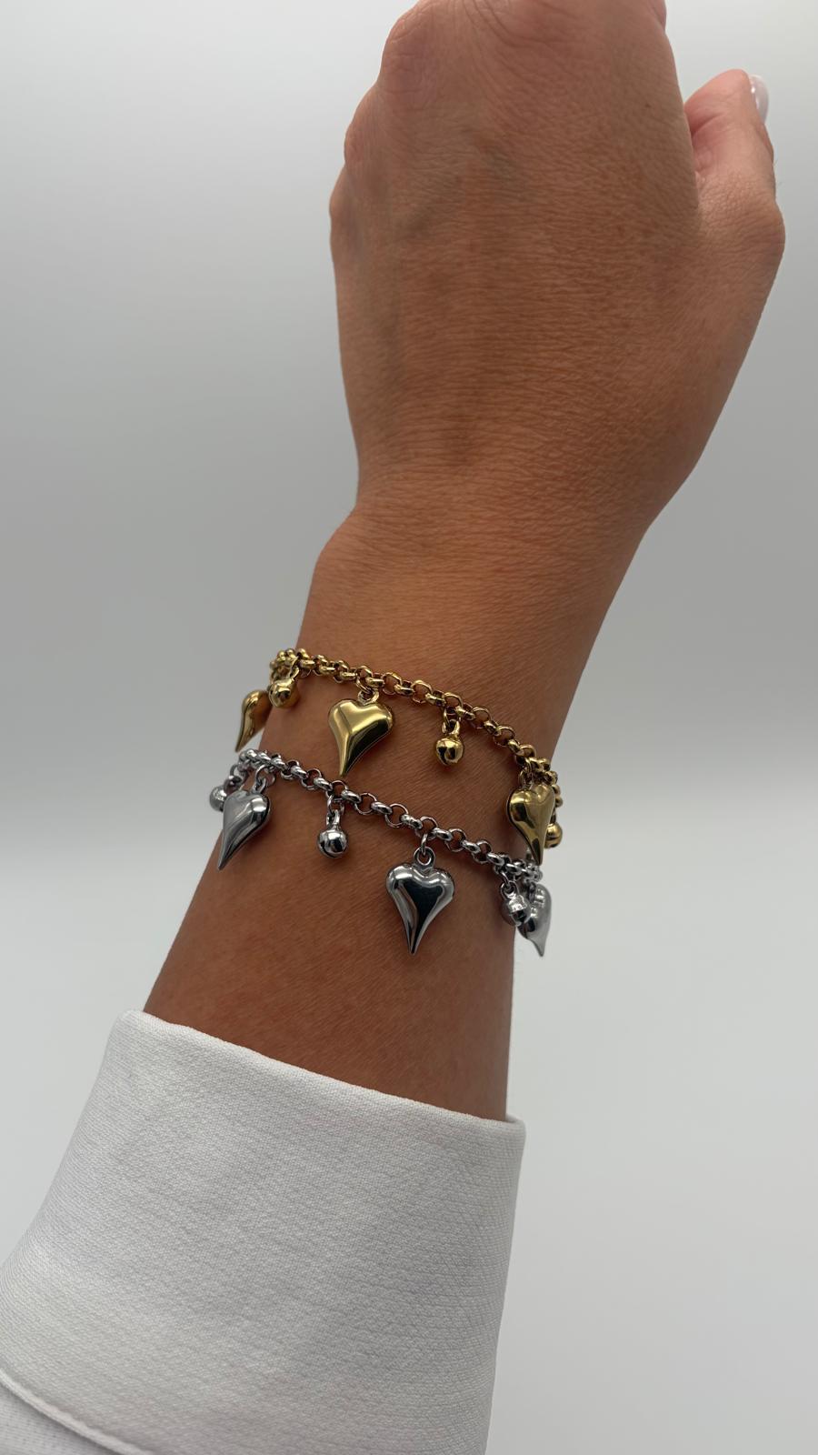 Bracciale 6548 Cuori&Campanellini oro