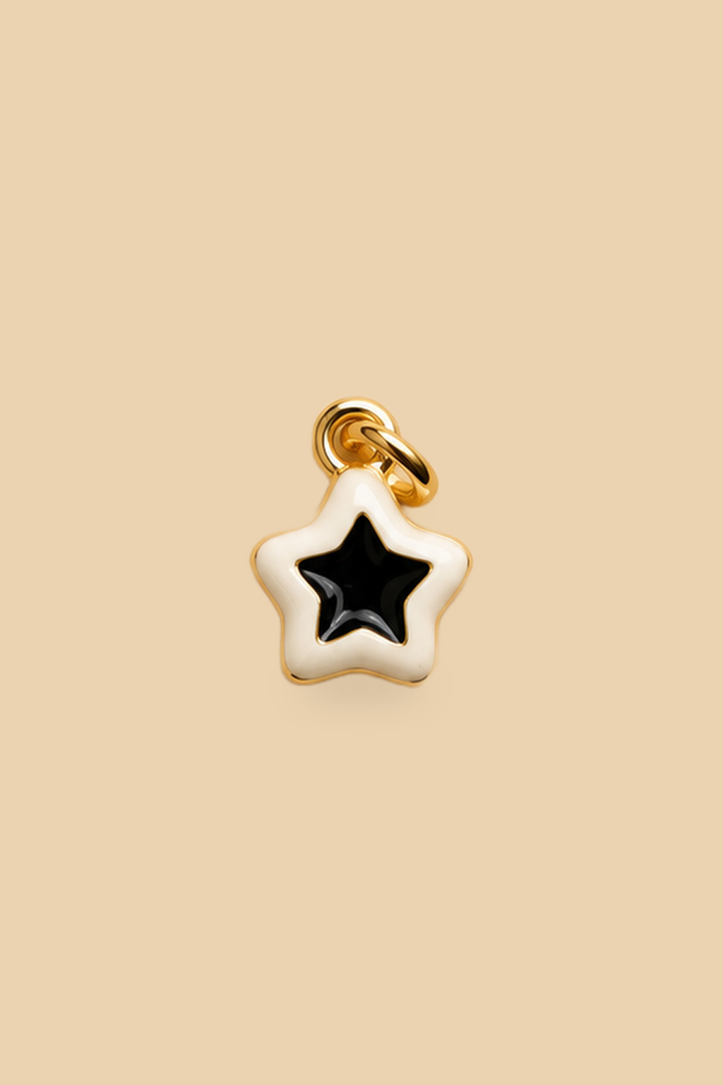 Charm 6548 Stella bianca e nera