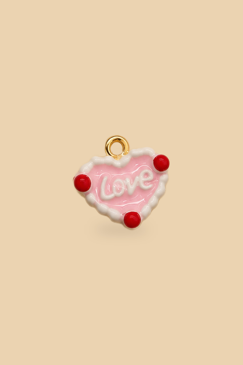 Charm 6548 Cuore rosa Love