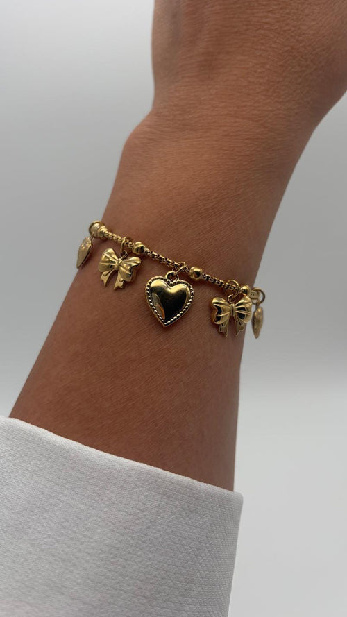 Bracciale 6548 Cuori&Fiocchetti oro