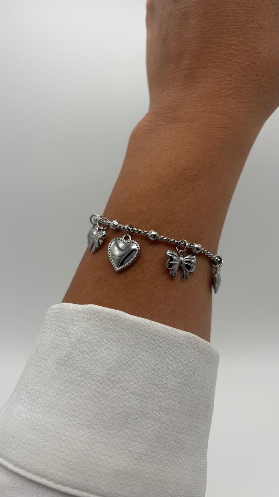 Bracciale 6548 Cuori&Fiocchetti argento