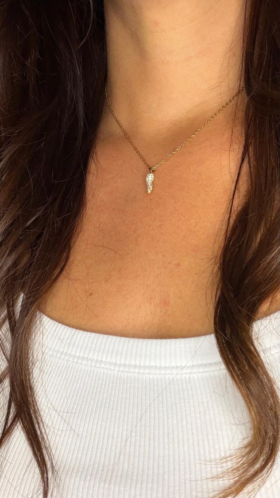 Collana 6548 Cornino brillante oro