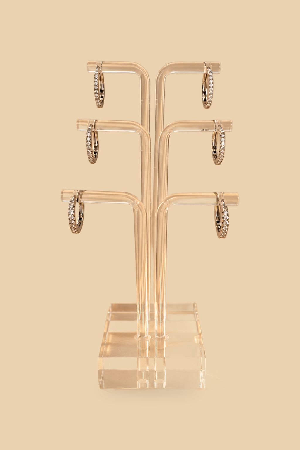Orecchini 6548 “Cerchi luminosi” argento