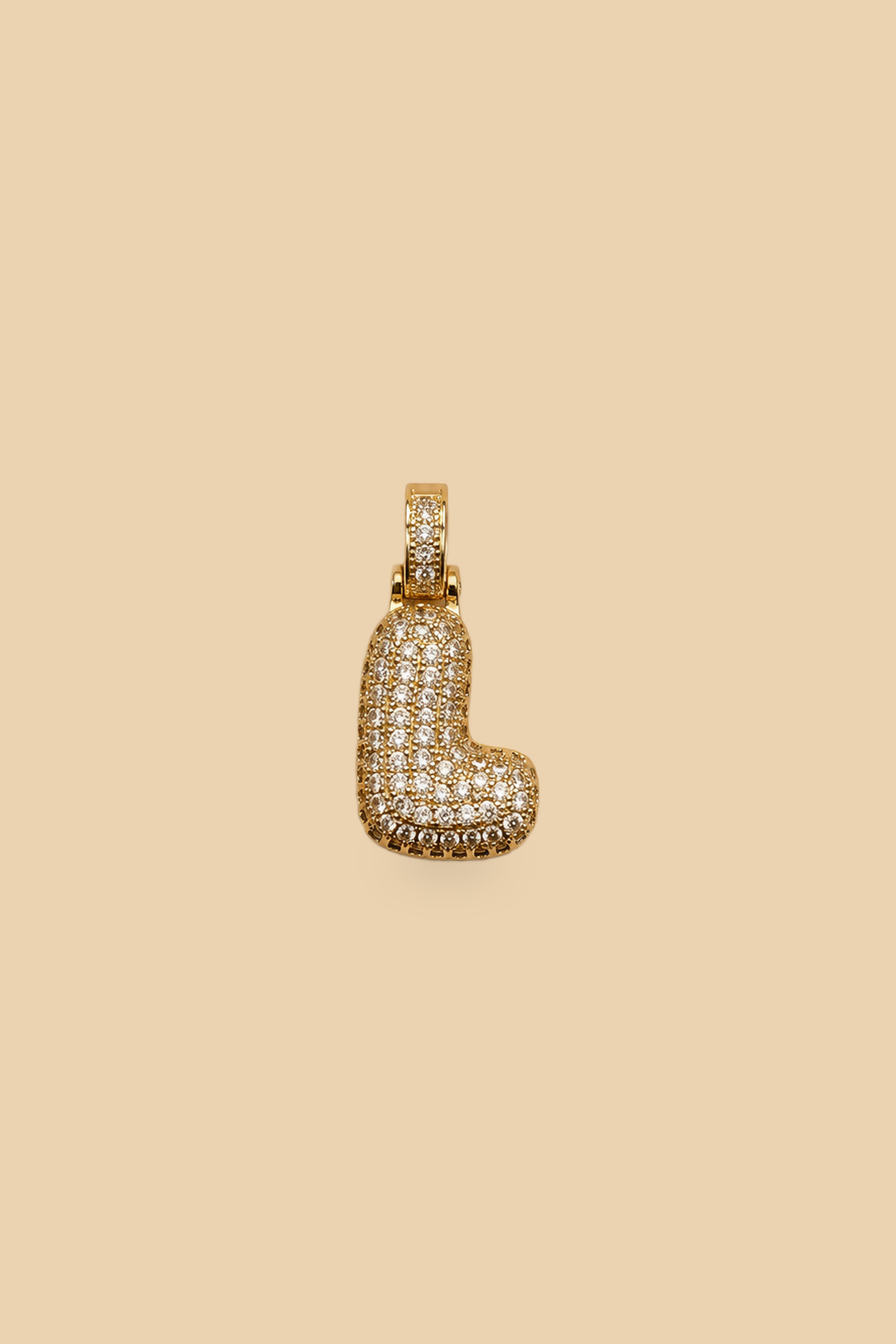 Charm 6548 Iniziale pavé L