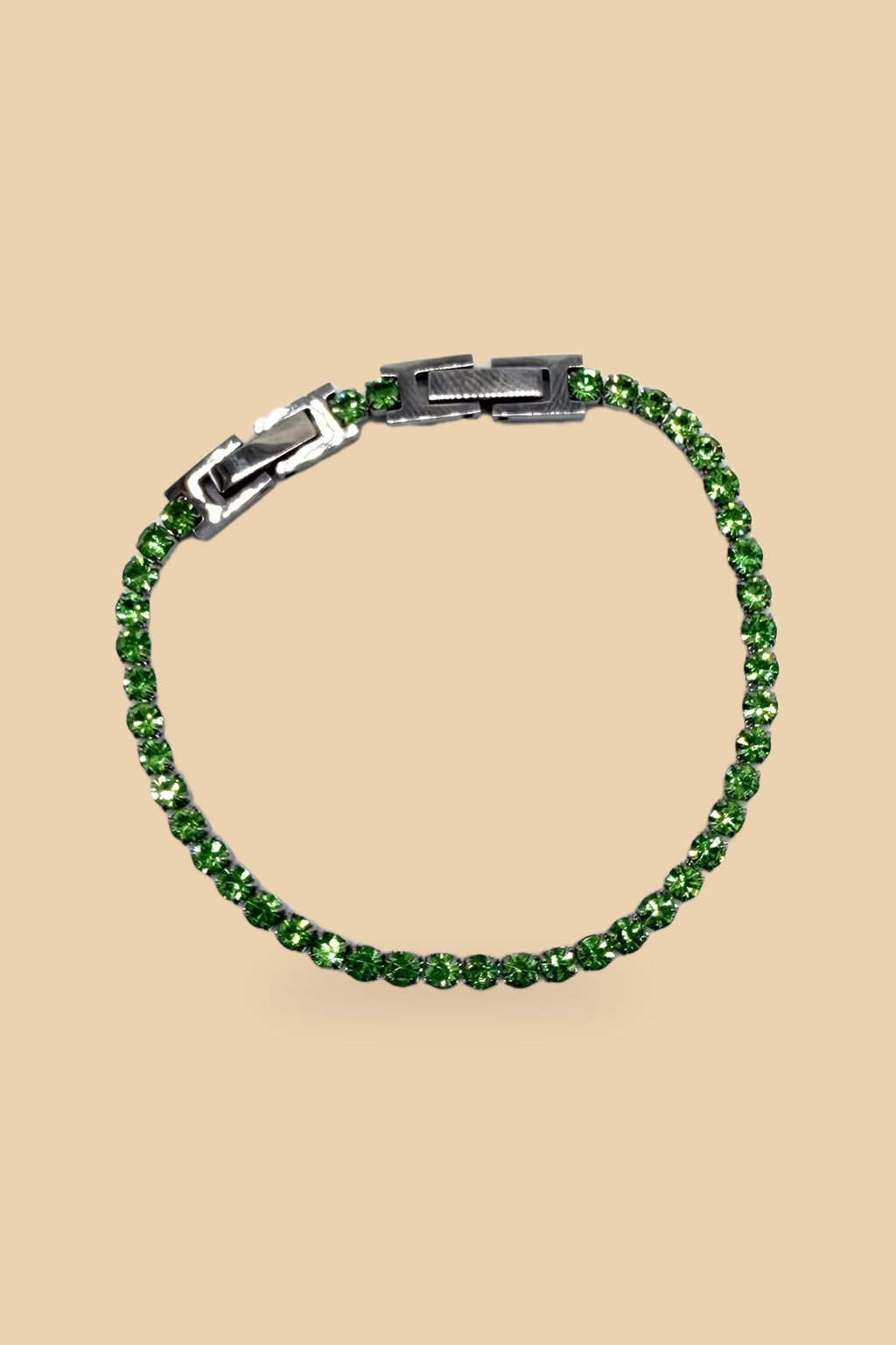 Bracciale 6548 Tennis argento verde