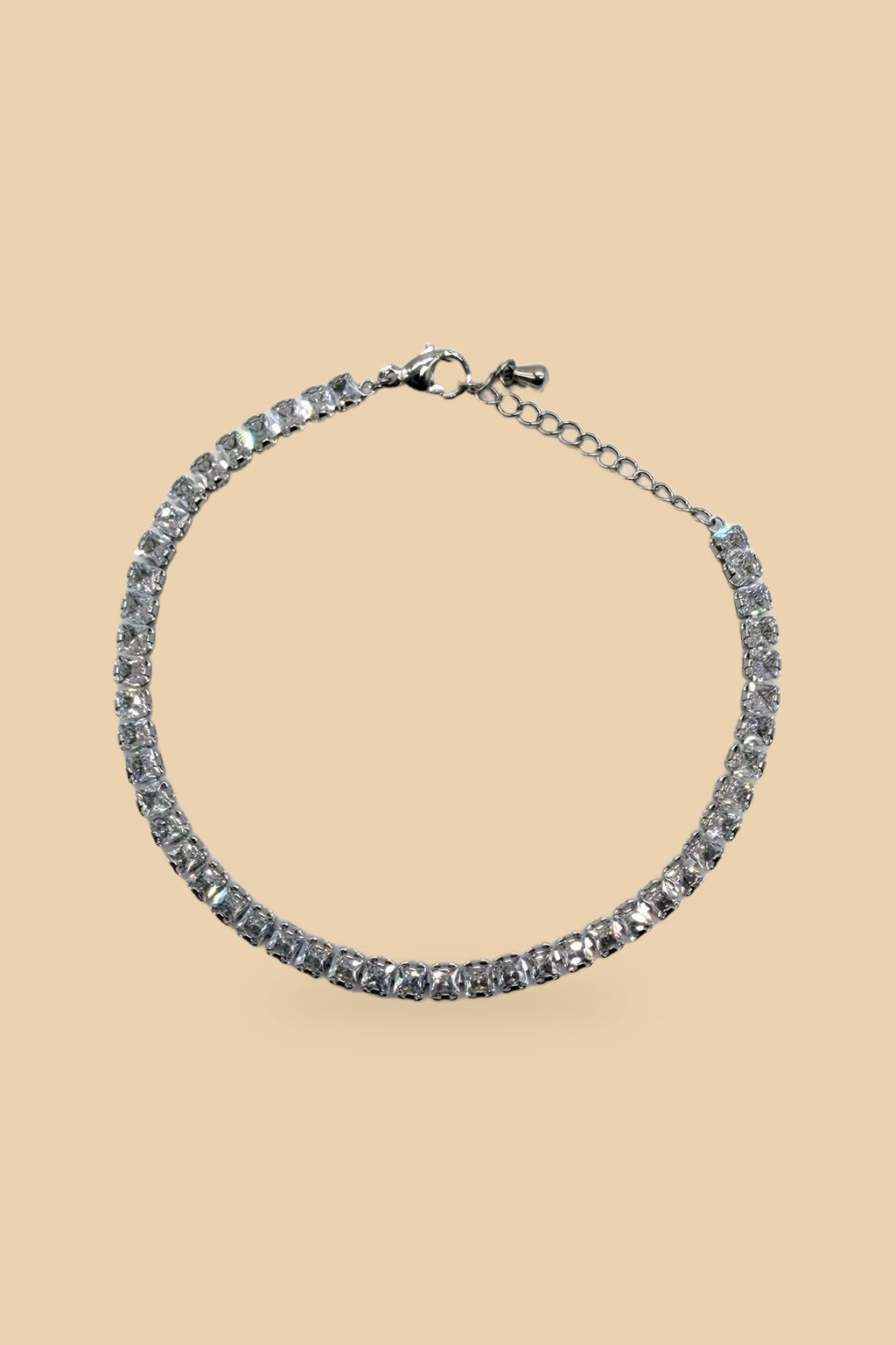 Bracciale 6548 Tennis argento zirconi quadrati