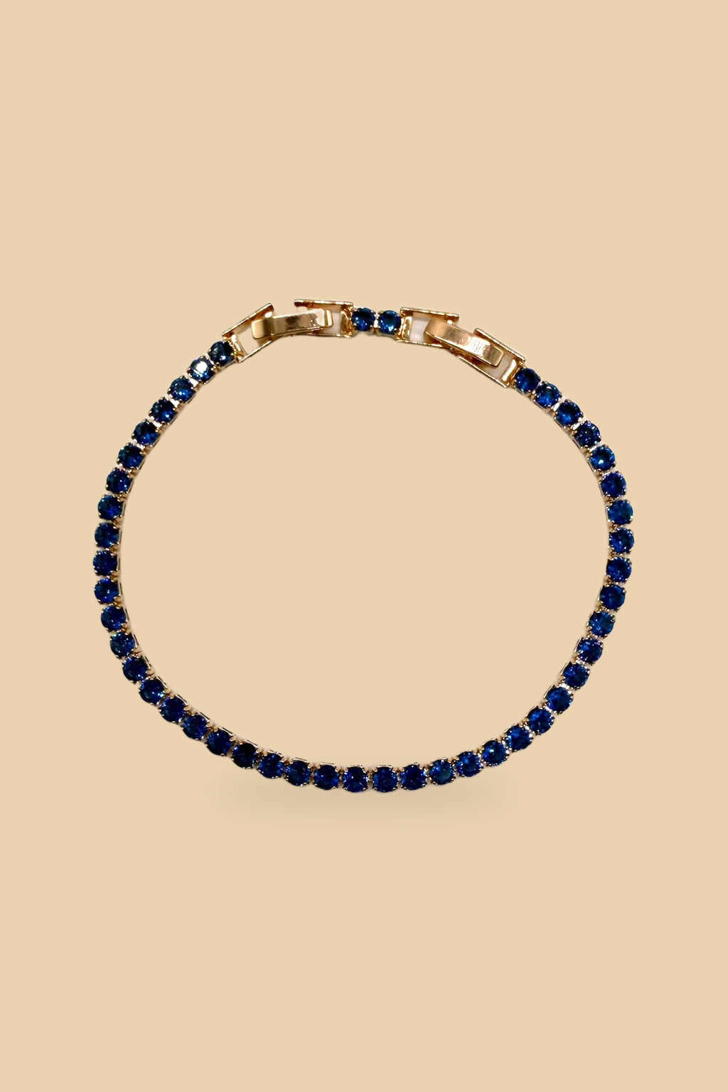 Bracciale 6548 Tennis oro blu