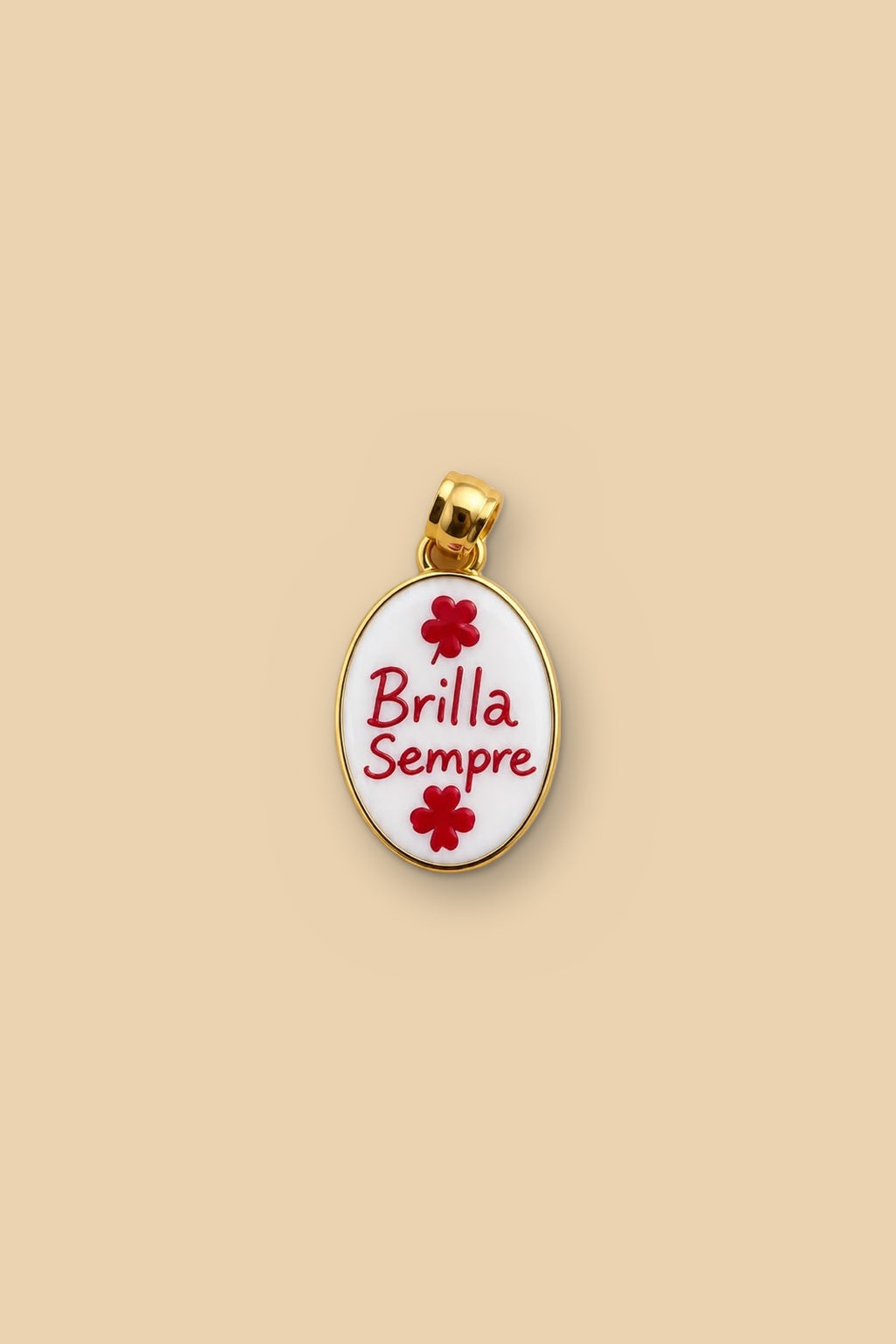 Charm 6548 “Brilla sempre” con quadrifogli