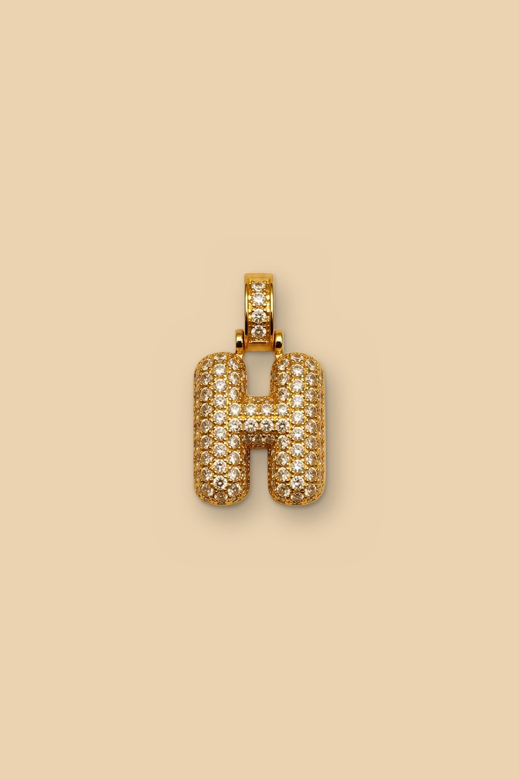 Charm 6548 Iniziale pavé H