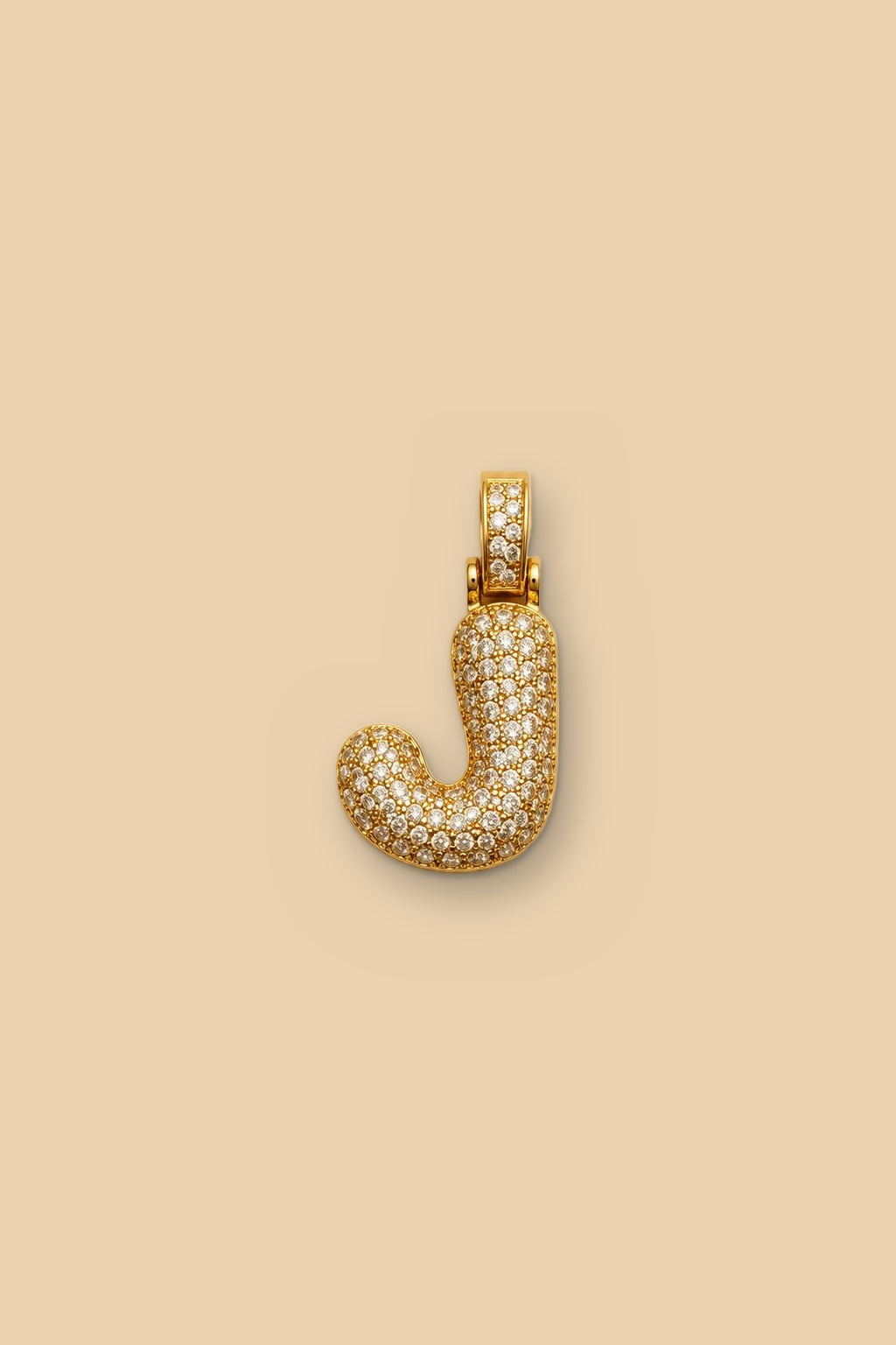 Charm 6548 Iniziale pavé J