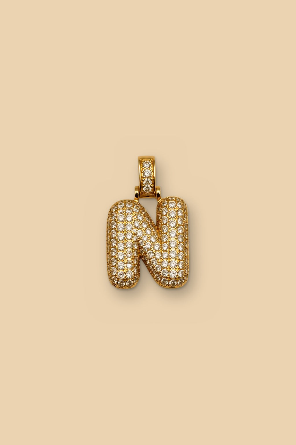 Charm 6548 Iniziale pavé N