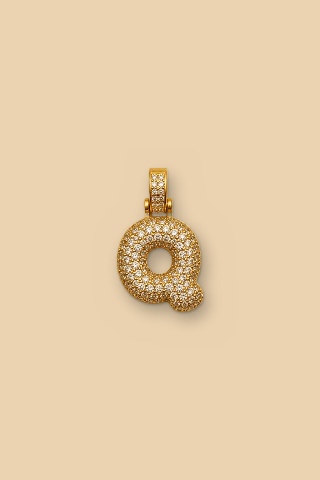 Charm 6548 Iniziale pavé Q