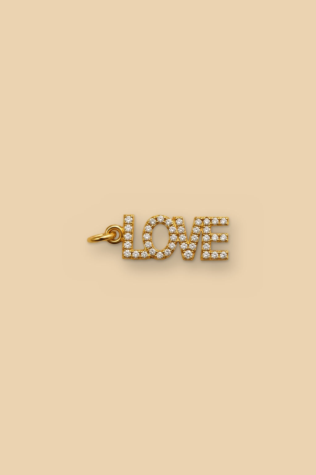 Charm 6548 Scritta Love pavé