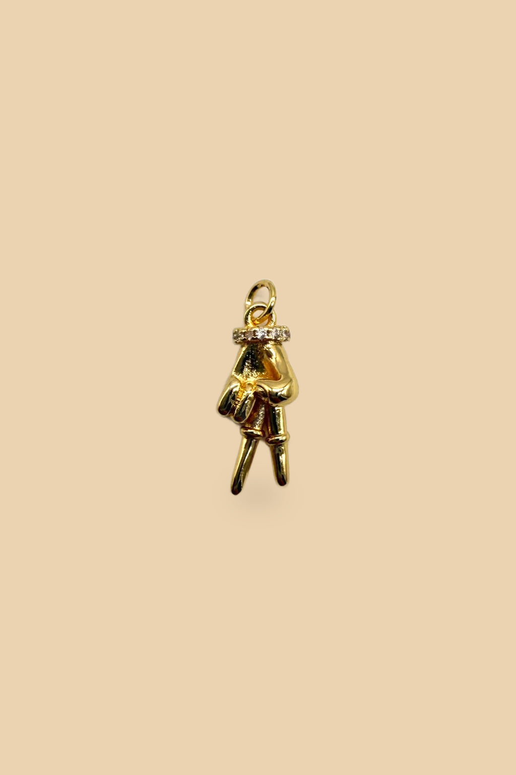 Charm 6548 Manina oro con zirconi