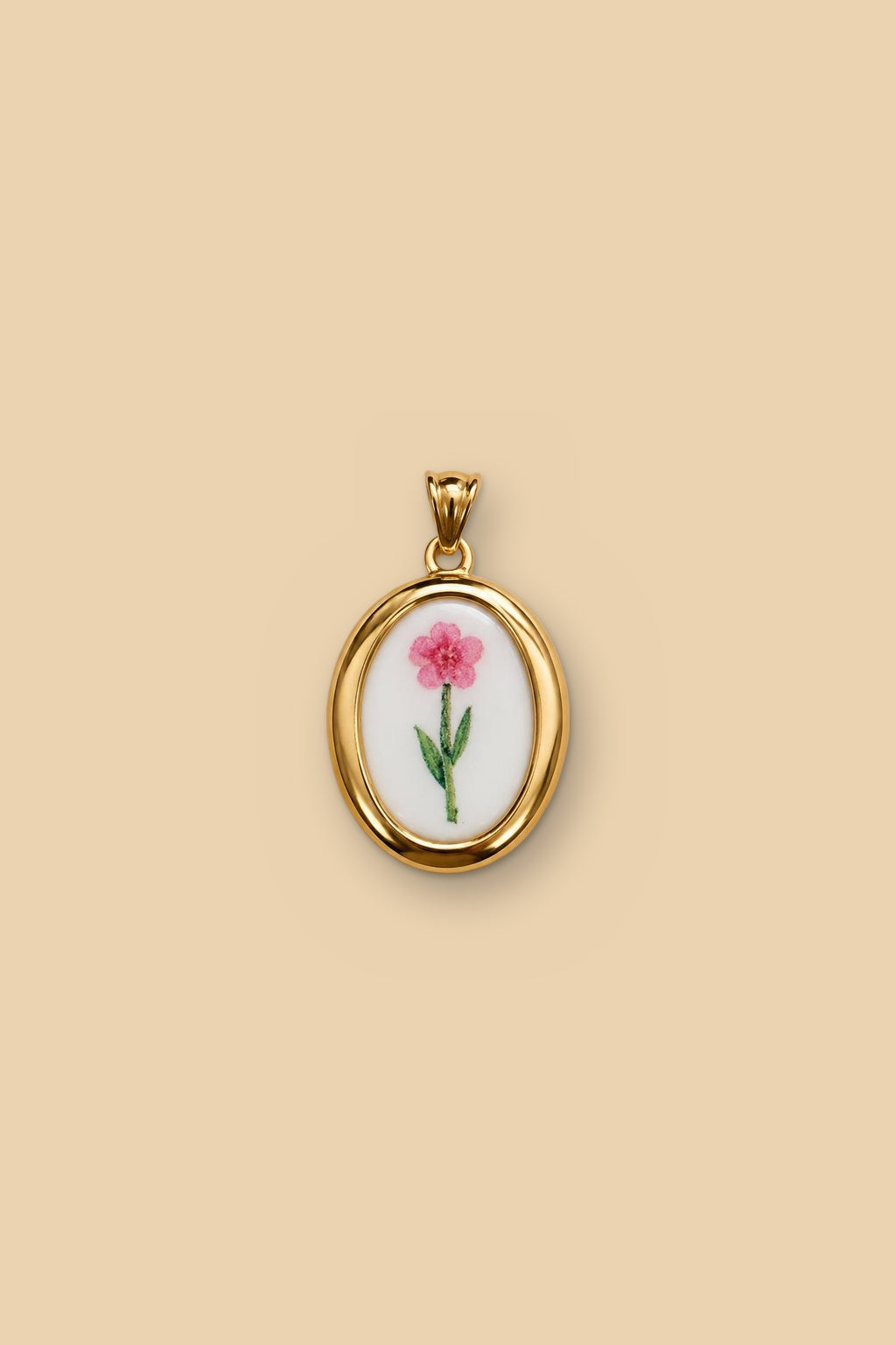 Charm 6548 Fiore di campo rosa