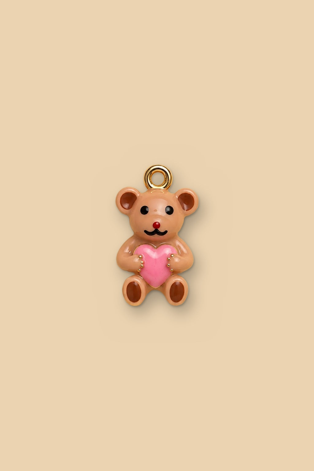 Charm 6548 Orsetto con cuore rosa