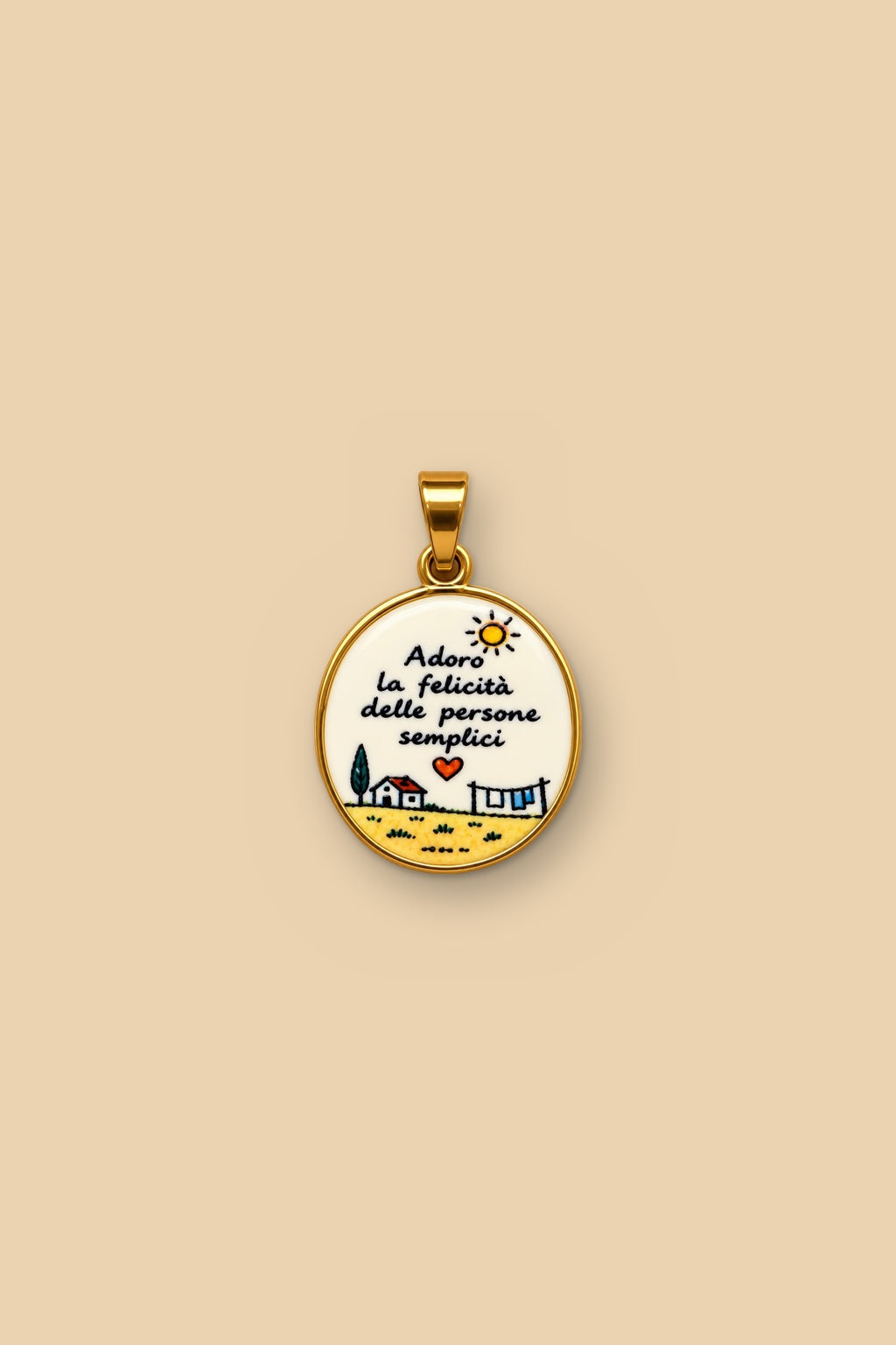 Charm 6548 “Adoro la felicità delle persone semplici”