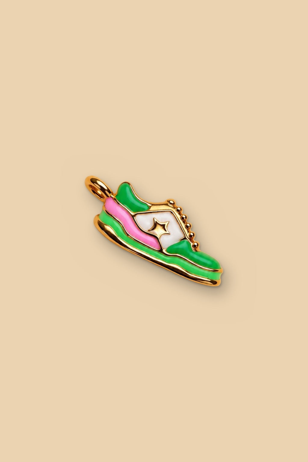 Charm 6548 Sneaker verde e rosa