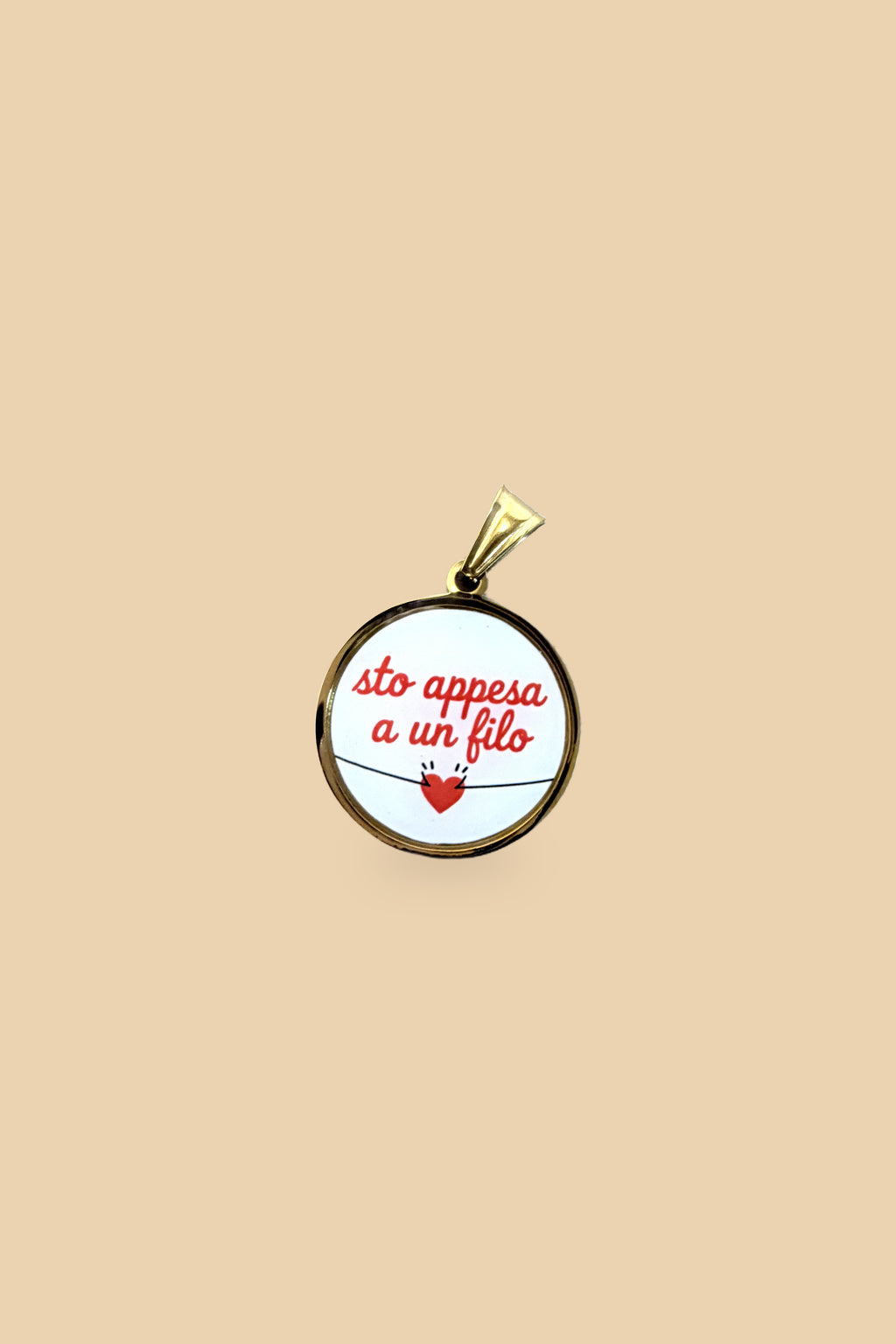 Charm 6548 “Sto appesa a un filo”