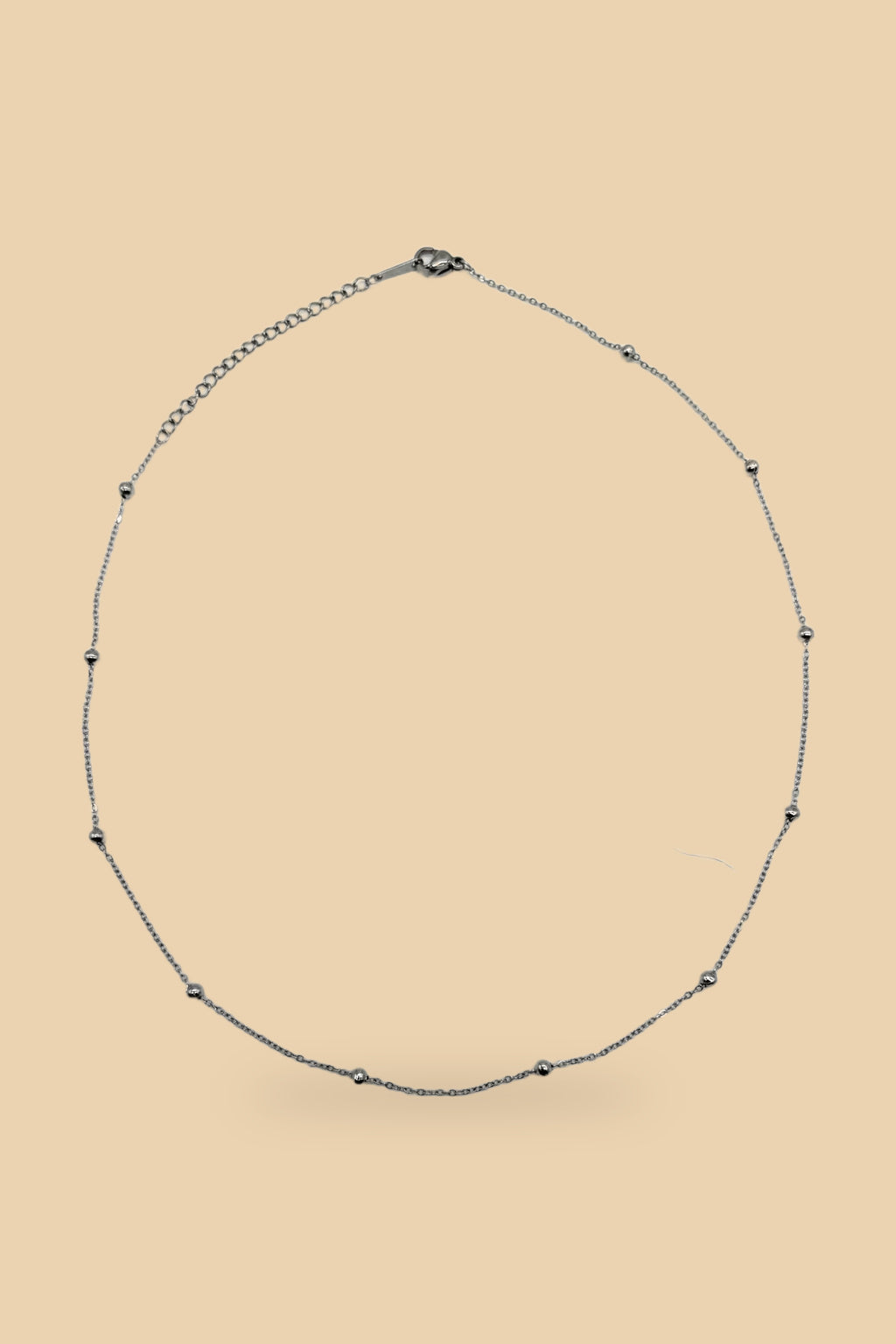 Collana 6548 catena pallini argento