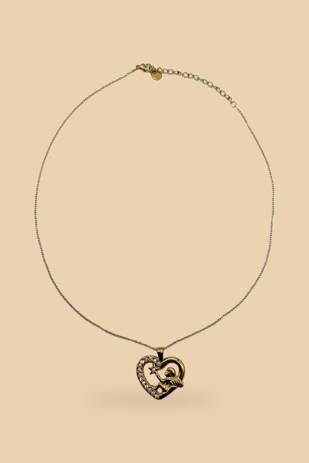 Collana 6548 Cuore con angelo