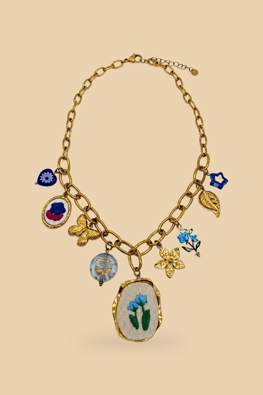 Collana 6548 Garden Vintage Azzurra