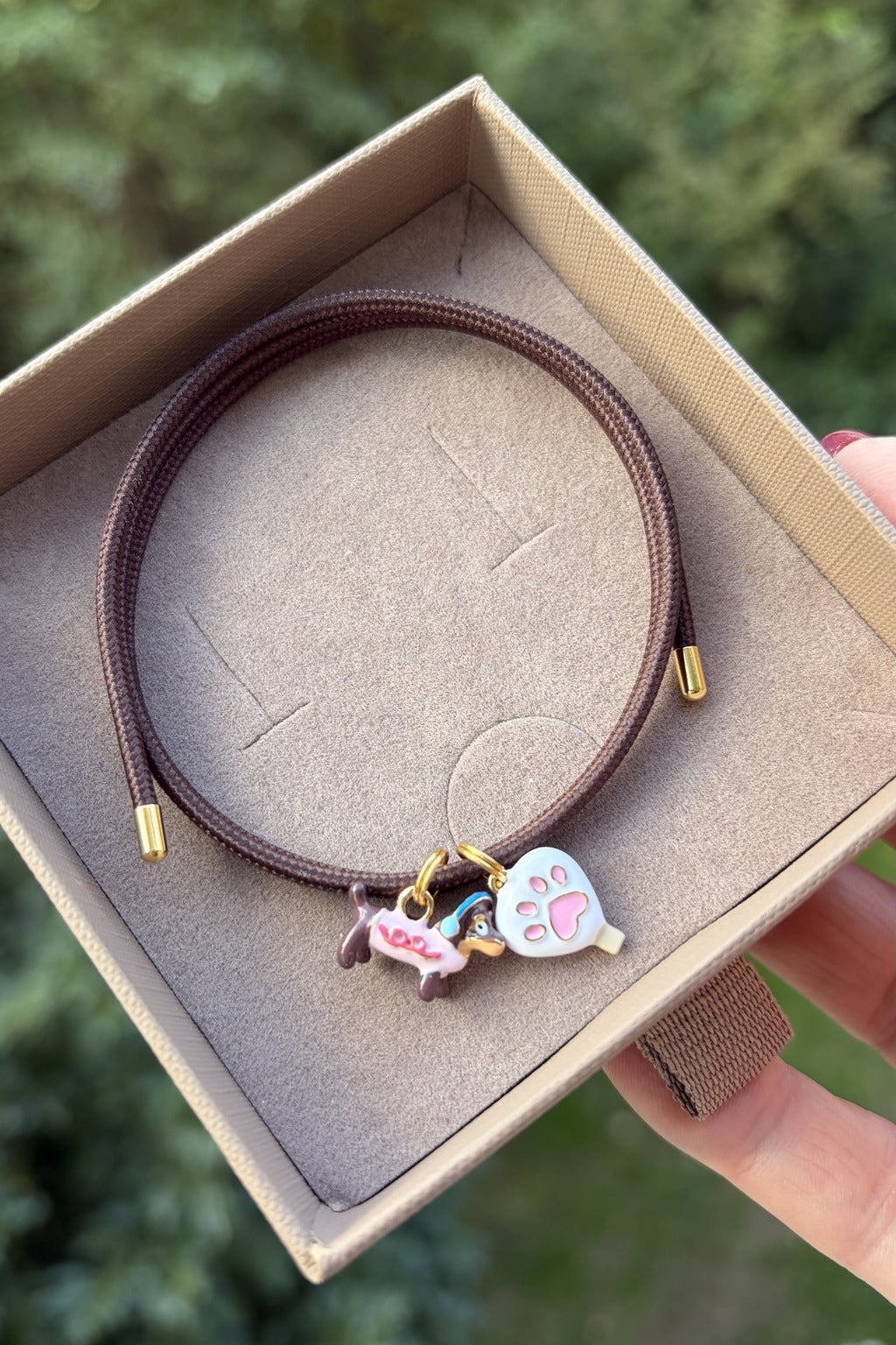 Collana 6548 Ready to Wear “Cagnolino e zampetta”