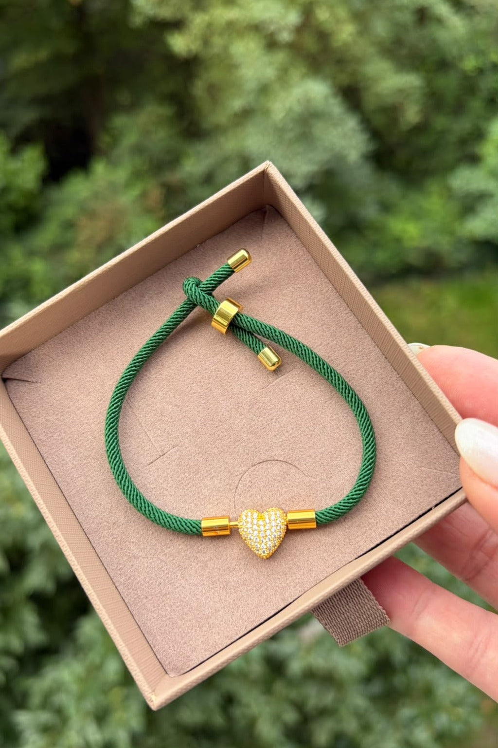 Bracciale 6548 Ready to Wear “Cuore pavé verde”